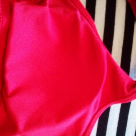 Skinny Dip Red One Piece Bathing Suit High Cut Size US XL - Picture 16 of 16